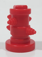 Small Red Plastic 1 3/8" Tall Toy Fire Hydrant