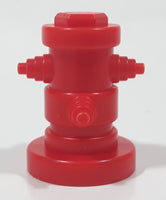 Small Red Plastic 1 3/8" Tall Toy Fire Hydrant