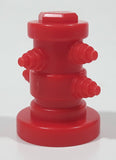 Small Red Plastic 1 3/8" Tall Toy Fire Hydrant