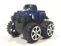 #5 Racing Monster Truck Blue Plastic 2 1/8" Long Toy Car Vehicle