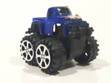 #5 Racing Monster Truck Blue Plastic 2 1/8" Long Toy Car Vehicle