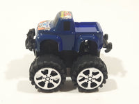 #5 Racing Monster Truck Blue Plastic 2 1/8" Long Toy Car Vehicle