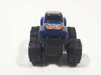 #5 Racing Monster Truck Blue Plastic 2 1/8" Long Toy Car Vehicle