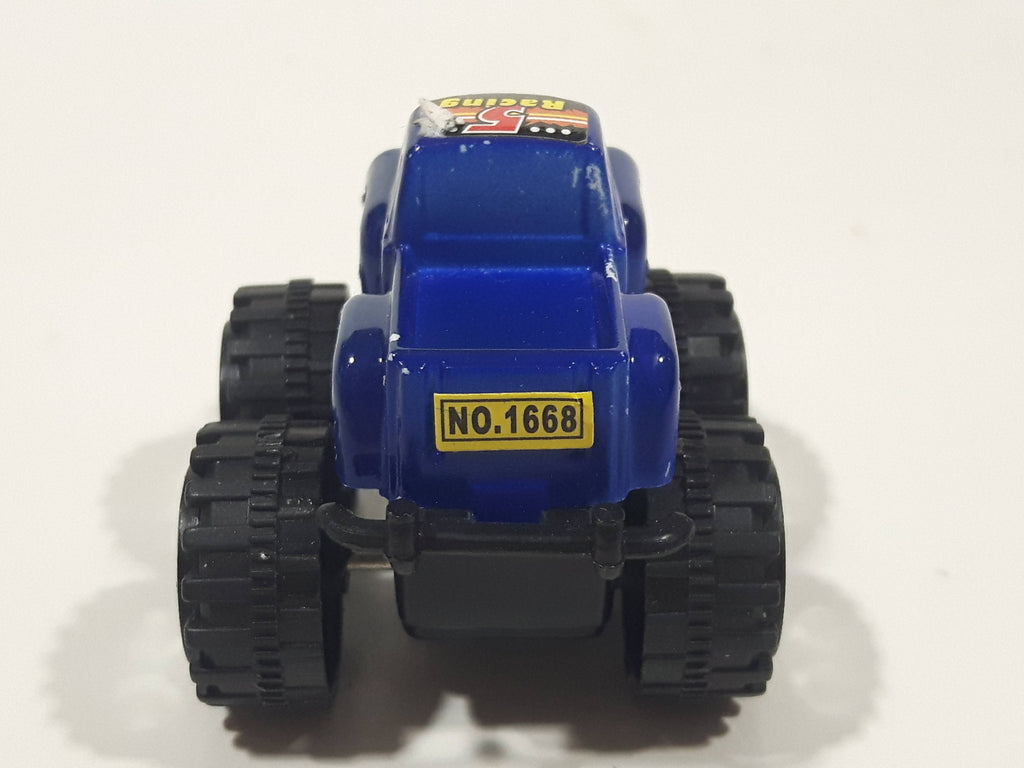 #5 Racing Monster Truck Blue Plastic 2 1/8