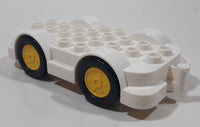 2012 Lego Duplo 15314 Car Base White Plastic 5 7/8" Long Toy Car Vehicle