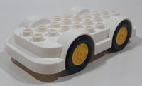 2012 Lego Duplo 15314 Car Base White Plastic 5 7/8" Long Toy Car Vehicle