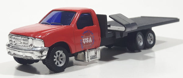Maisto Ford F-350 Super Duty Flat Bed Truck "Truck & Tractor Supply USA" Red Die Cast Toy Car Vehicle