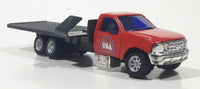 Maisto Ford F-350 Super Duty Flat Bed Truck "Truck & Tractor Supply USA" Red Die Cast Toy Car Vehicle