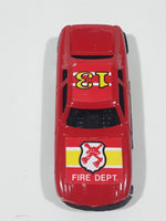 Unknown Brand Jaguar XJS Fire Dept 13 Red Die Cast Toy Car Vehicle