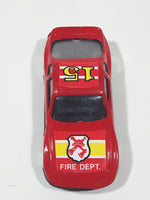 Unknown Brand Fire Dept 15 Red Die Cast Toy Car Vehicle