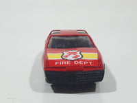 Unknown Brand Fire Dept Red Die Cast Toy Car Vehicle