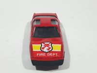 Unknown Brand Fire Dept Red Die Cast Toy Car Vehicle