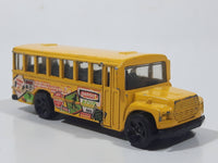1998 Hot Wheels Mixed Signals School Bus Yellow Die Cast Toy Car Vehicle