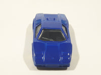2013 Hot Wheels 25th Anniversary Lamborghini Countach Blue Die Cast Toy Exotic Luxury Car Vehicle