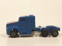 Vintage Novacar 108 Kenworth Semi Truck U.S.A. Flag Blue Plastic Die Cast Toy Car Vehicle