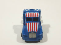 Vintage Novacar 108 Kenworth Semi Truck U.S.A. Flag Blue Plastic Die Cast Toy Car Vehicle