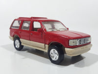 1994 Road Champs Ford Explorer Red 1/43 Scale Die Cast Toy Car Vehicle with Opening Doors and Hatch