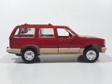 1994 Road Champs Ford Explorer Red 1/43 Scale Die Cast Toy Car Vehicle with Opening Doors and Hatch