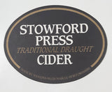 Stowford Press Traditional Draught Cider Oval Shaped Paper Beverage Drink Coaster