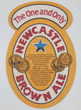 The One and Only Newcastle Brown Ale Paper Beverage Drink Coaster