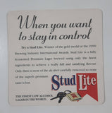 Stud Lite "It isn't what I do but how I do it" Mae West Paper Beverage Drink Coaster