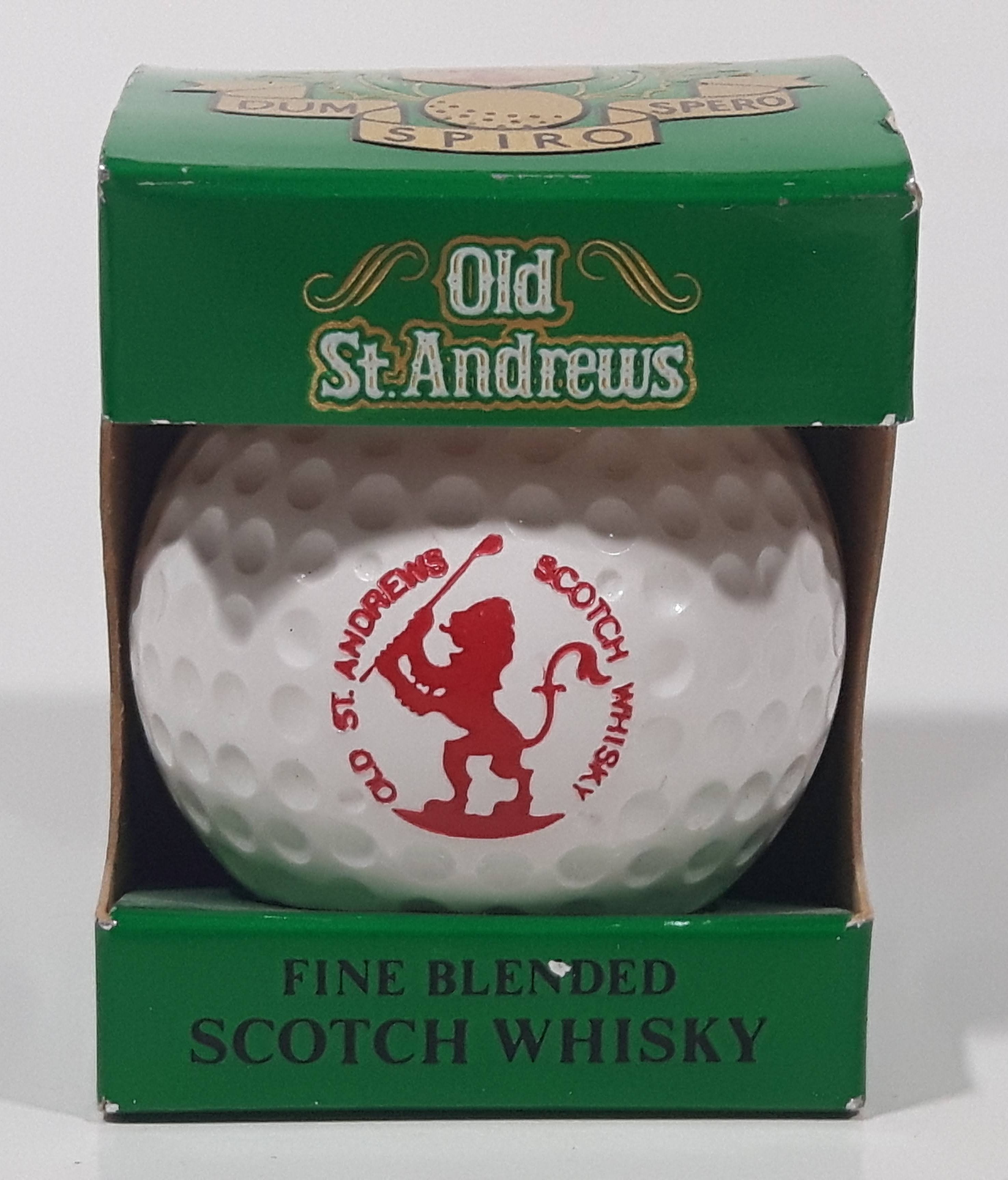 ウイスキー Old St Andrews Golf Ball Miniature 50ml VINTAGE 1982 OLD ST. ANDREWS SCOTCH WHISKY GOLF BALL