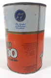 Vintage Gulf Saves Fuel Premium 10w30 Super Hydro Treated 1 Litre Motor Oil Metal Can FULL