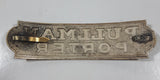 Antiques Railroad Railway Train Pullman Porter Metal Hat Badge Missing One Clip