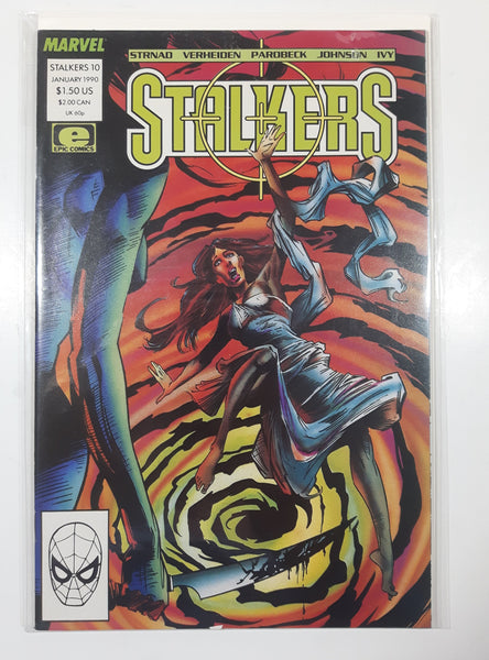 1990 Marvel Epic Comics Stalkers #10 Comic Book On Board in Bag