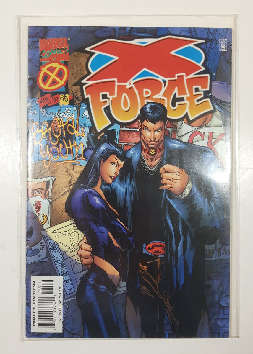 1997 Marvel Comics X Force #65 Brutal Youth Comic Book On Board in Bag ...