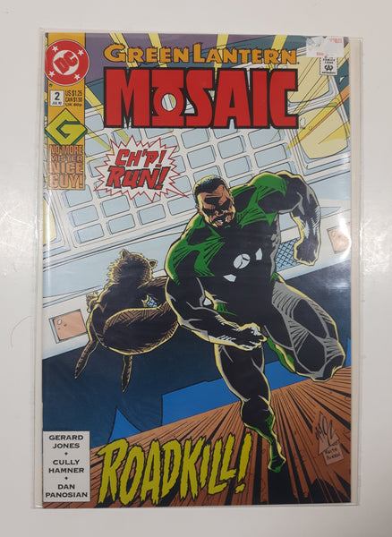 1992 DC Comics Green Lantern Mosaic #2 No More Mister Nice Guy! Ch'p! Run! Roadkill! Comic Book On Board in Bag
