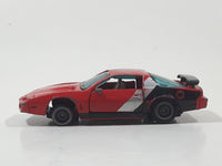 Vintage 1982 Kidco Lock-Ups Firebird Turbo Red Die Cast Toy Car Vehicle Missing 2 Tires