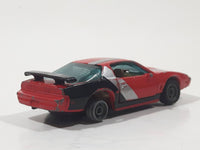 Vintage 1982 Kidco Lock-Ups Firebird Turbo Red Die Cast Toy Car Vehicle Missing 2 Tires