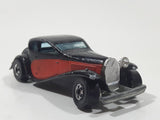 1981 Hot Wheels '37 Bugatti Black Red Die Cast Toy Classic Luxury Car Vehicle Missing a Headlight