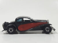 1981 Hot Wheels '37 Bugatti Black Red Die Cast Toy Classic Luxury Car Vehicle Missing a Headlight