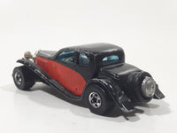 1981 Hot Wheels '37 Bugatti Black Red Die Cast Toy Classic Luxury Car Vehicle Missing a Headlight