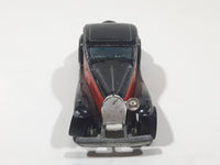 1981 Hot Wheels '37 Bugatti Black Red Die Cast Toy Classic Luxury Car Vehicle Missing a Headlight