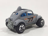 2005 Hot Wheels Baja Bug Volkswagen VW Beetle Flat Grey Die Cast Toy Car Vehicle