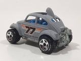 2005 Hot Wheels Baja Bug Volkswagen VW Beetle Flat Grey Die Cast Toy Car Vehicle