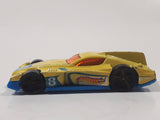 2014 Hot Wheels HW Race: Thrill Racers Formul8r Yellow Die Cast Toy Car Vehicle