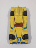 2014 Hot Wheels HW Race: Thrill Racers Formul8r Yellow Die Cast Toy Car Vehicle