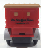 The New York Times Founded in 1851 Red Plastic and Metal Die Cast Toy Car Vehicle Missing Grill