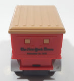 The New York Times Founded in 1851 Red Plastic and Metal Die Cast Toy Car Vehicle Missing Grill