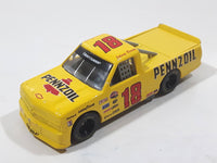 1997 Racing Champions NASCAR Special Edition #18 Johnny Benson Pennzoil Chevy Pickup Truck Yellow Die Cast Toy Race Car Vehicle