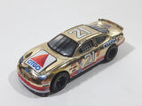 1996 Racing Champions NASCAR #21 Michael Waltrip Citgo Ford Thunderbird Gold Chrome Die Cast Toy Race Car Vehicle