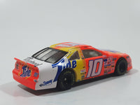 1997 Hot Wheels Pro Racing NASCAR #10 Ricky Rudd Tide Ford Thunderbird Orange and White Die Cast Race Car Vehicle