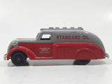 Lledo Chevron Standard Oil and Gasoline Streamline Tanker Truck Red and Grey Die Cast Toy Car Vehicle