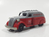 Lledo Chevron Standard Oil and Gasoline Streamline Tanker Truck Red and Grey Die Cast Toy Car Vehicle