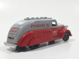 Lledo Chevron Standard Oil and Gasoline Streamline Tanker Truck Red and Grey Die Cast Toy Car Vehicle