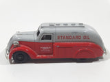 Lledo Chevron Standard Oil and Gasoline Streamline Tanker Truck Red and Grey Die Cast Toy Car Vehicle